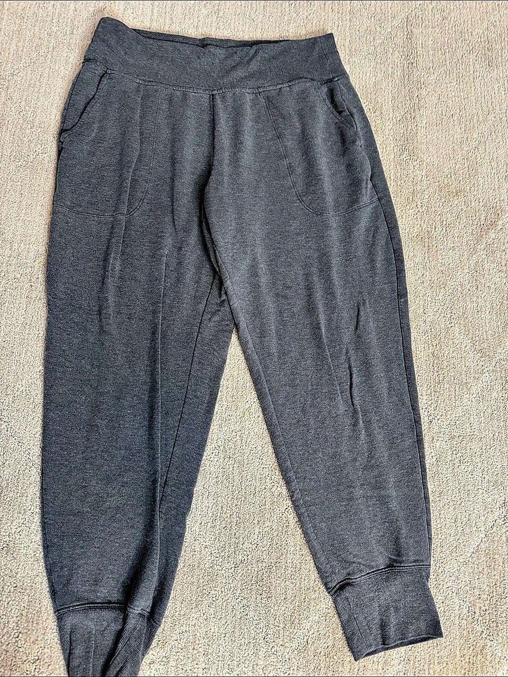 Athleta Coaster Luxe High Rise Jogger Fog Gray Heather Pants Large